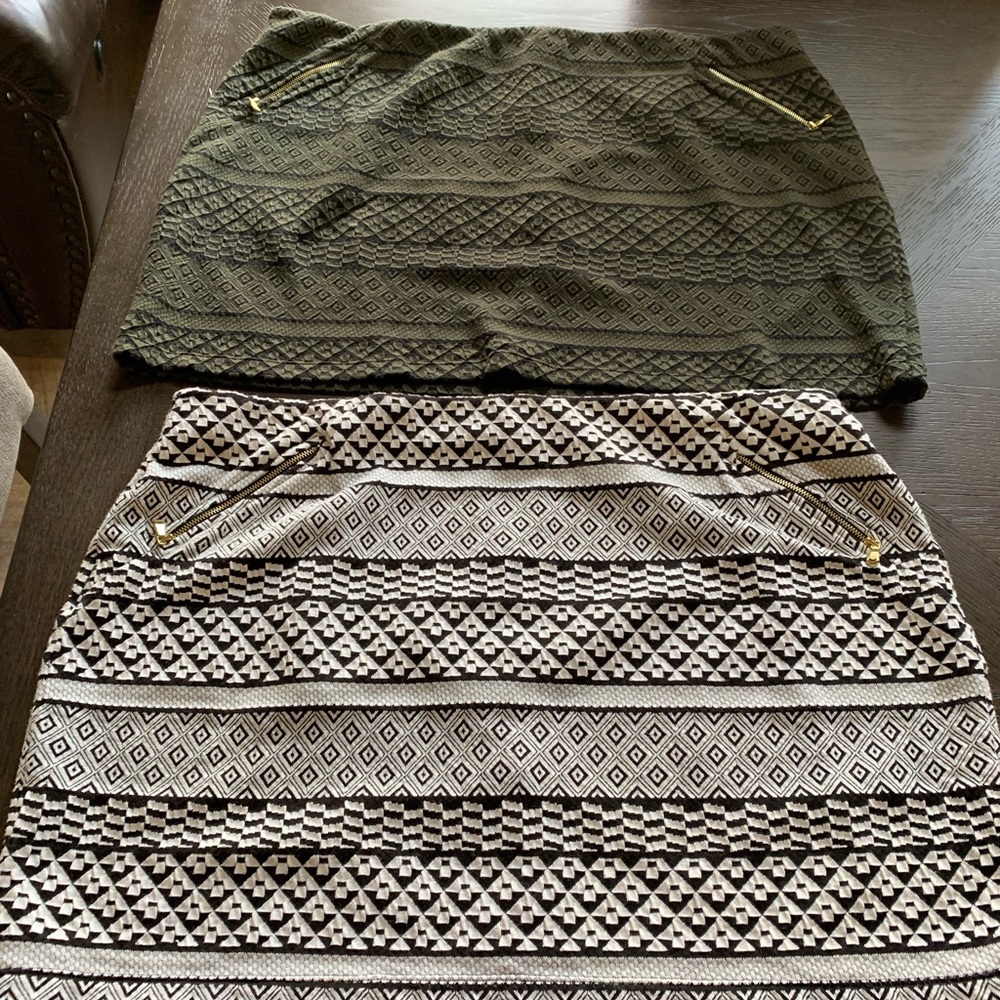 Two Apt 9 mini skirts